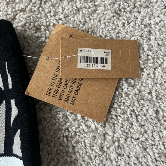 Rachel Roy Women’s Knit Mini Skirt Size M – Geometric Print Black Gray Yellow - Picture 4 of 6